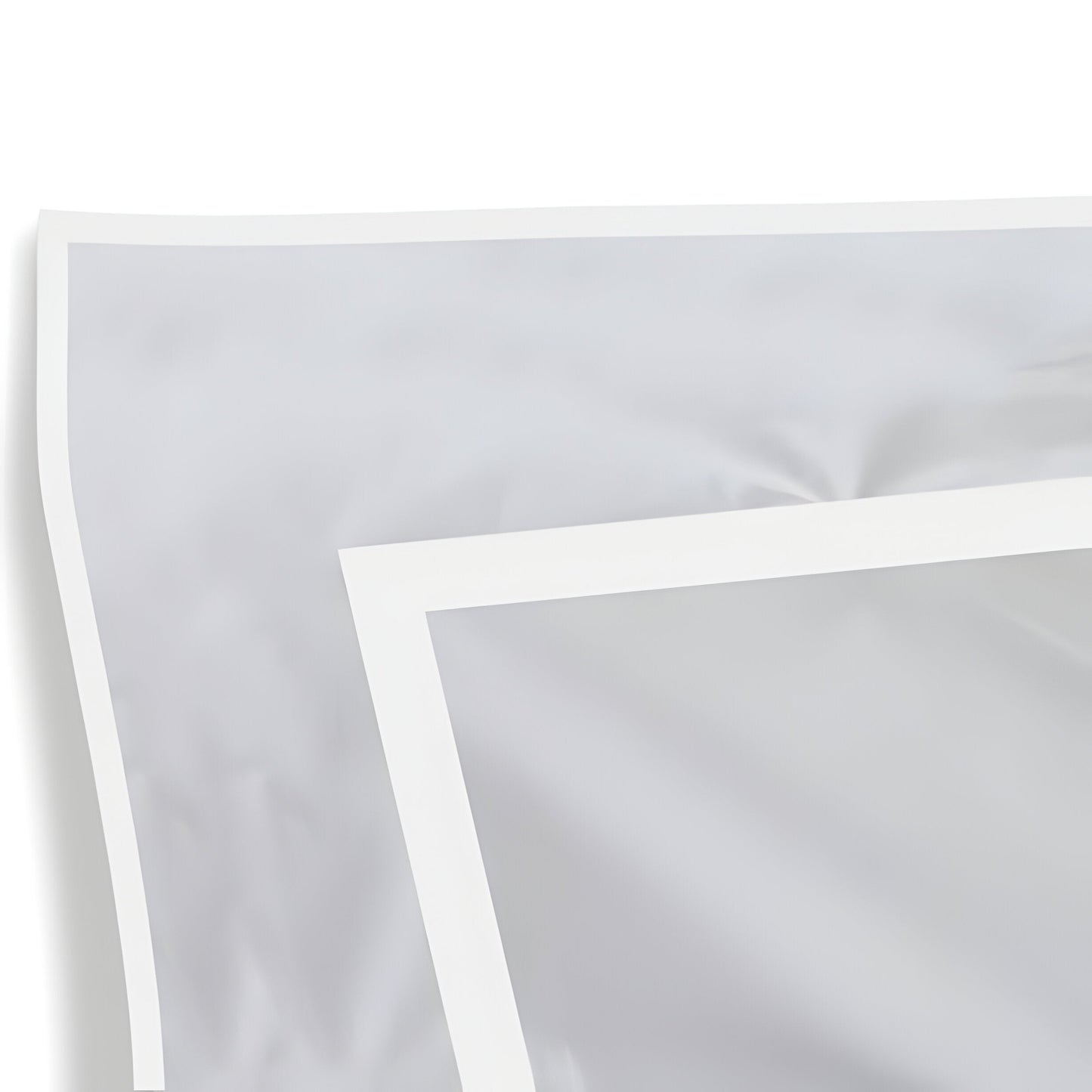 400TC Embroidery & Border Cotton Sateen Solid Duvet Cover Set
