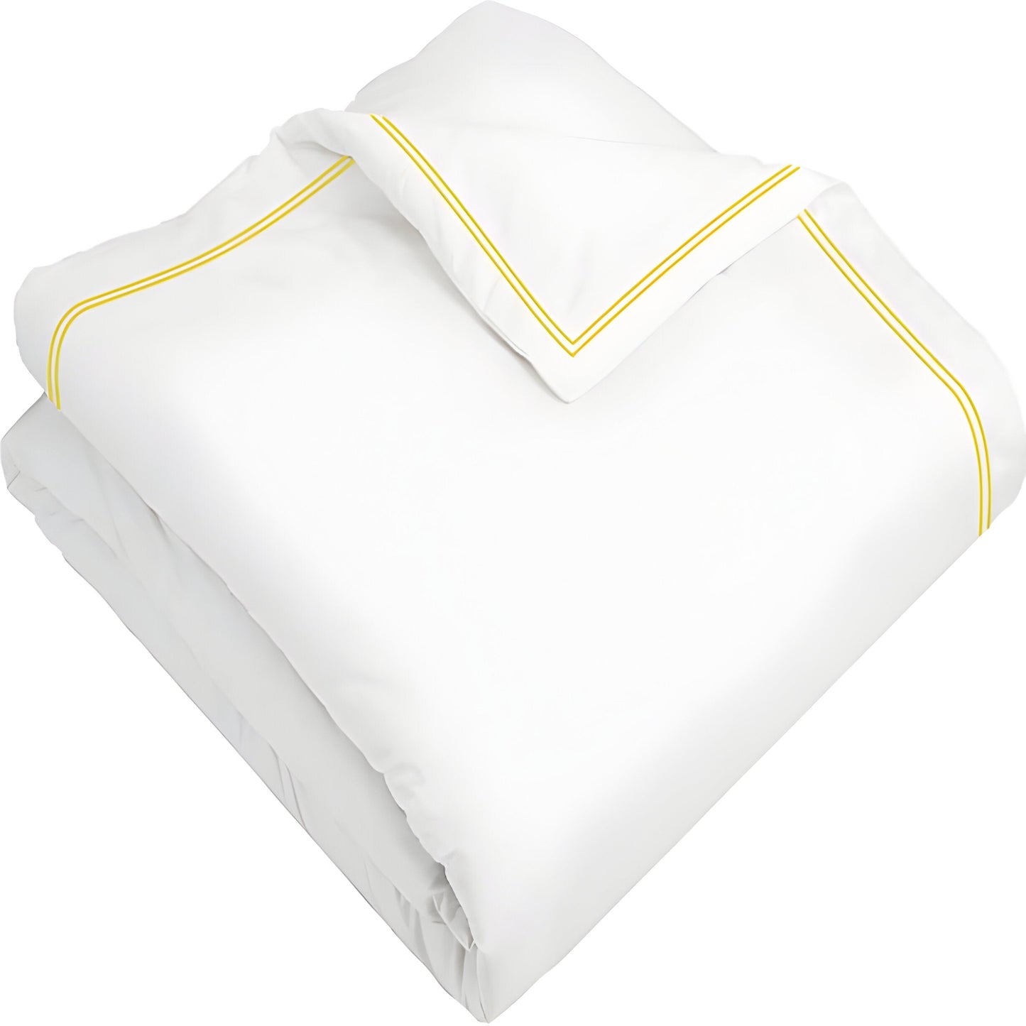 400TC Cotton Double Edge Embroidery Sateen Solid Duvet Cover Set