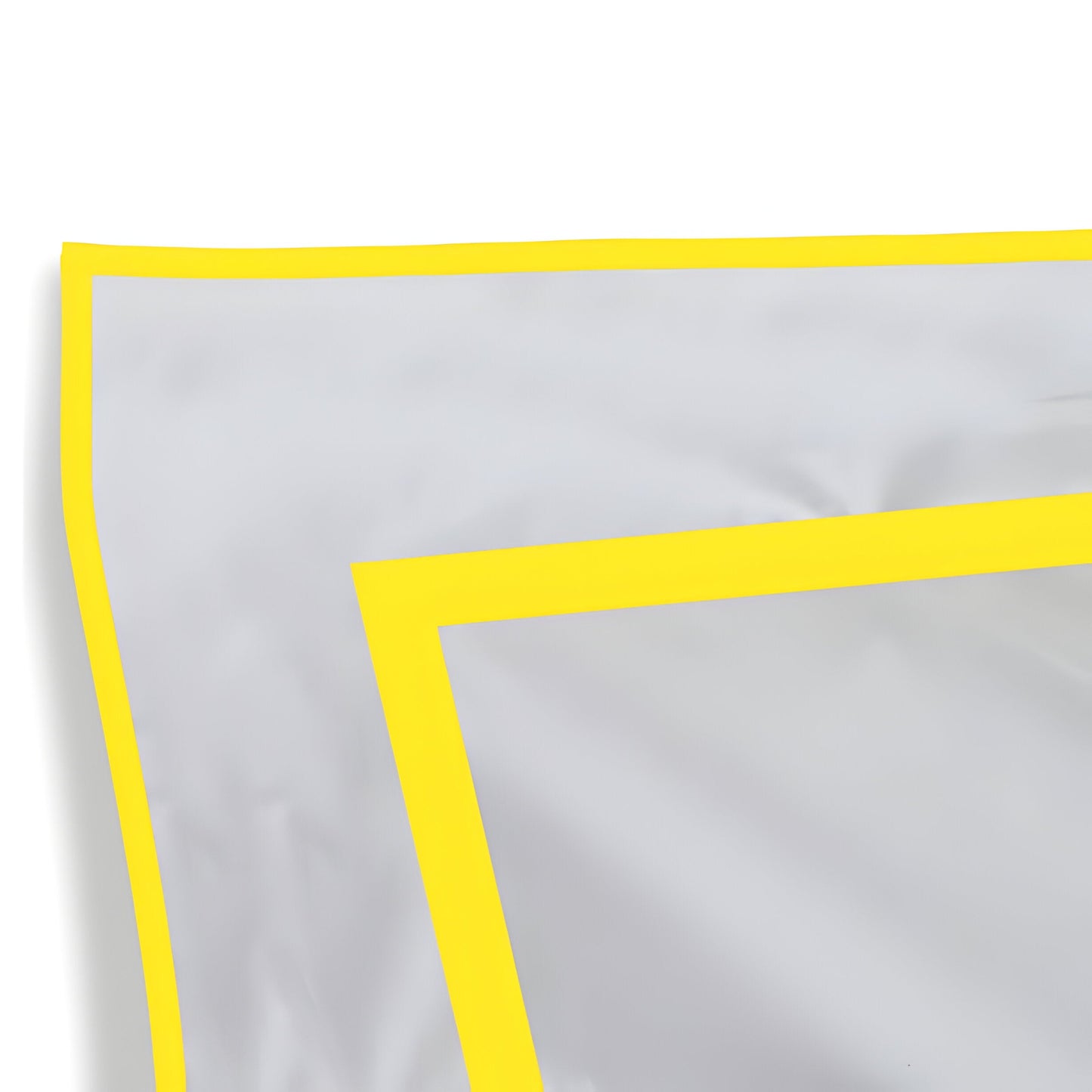 400TC Embroidery & Border Cotton Sateen Solid Duvet Cover Set