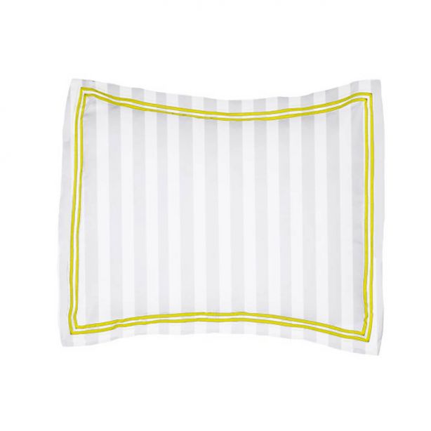 400TC Cotton Double Edge Embroidery Sateen Stripe Duvet Cover Set